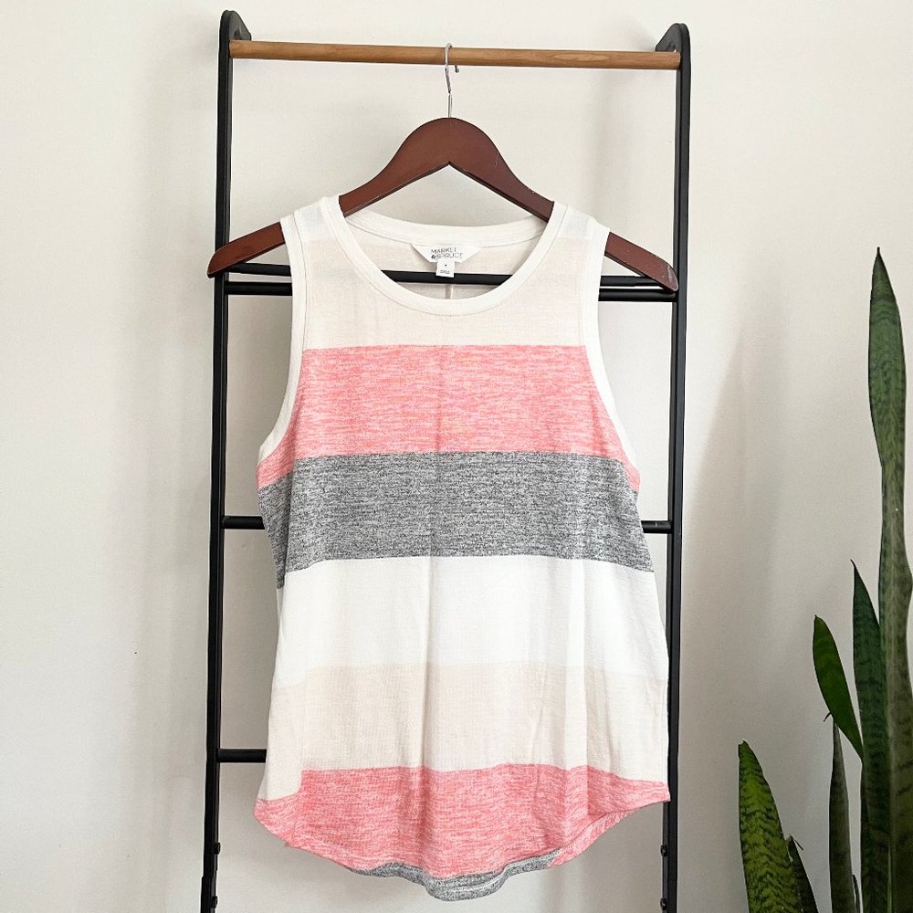 Rex High Neck Knit Tank Top
